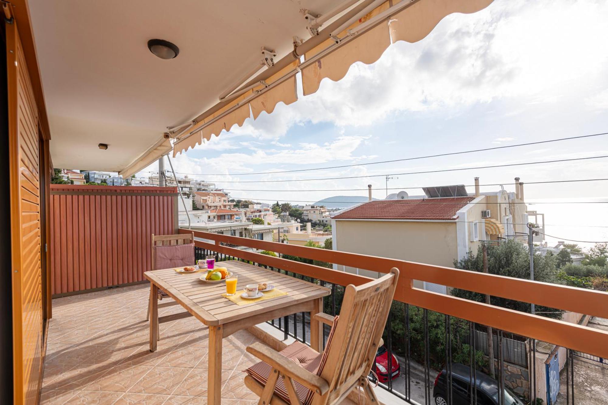 Sea View Apartment 100M From The Beach Saronida 外观 照片